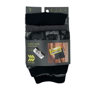 **CLEARANCE** ALL IN MOTION - Men’s 3pk Jersey Mesh Boxer Briefs.